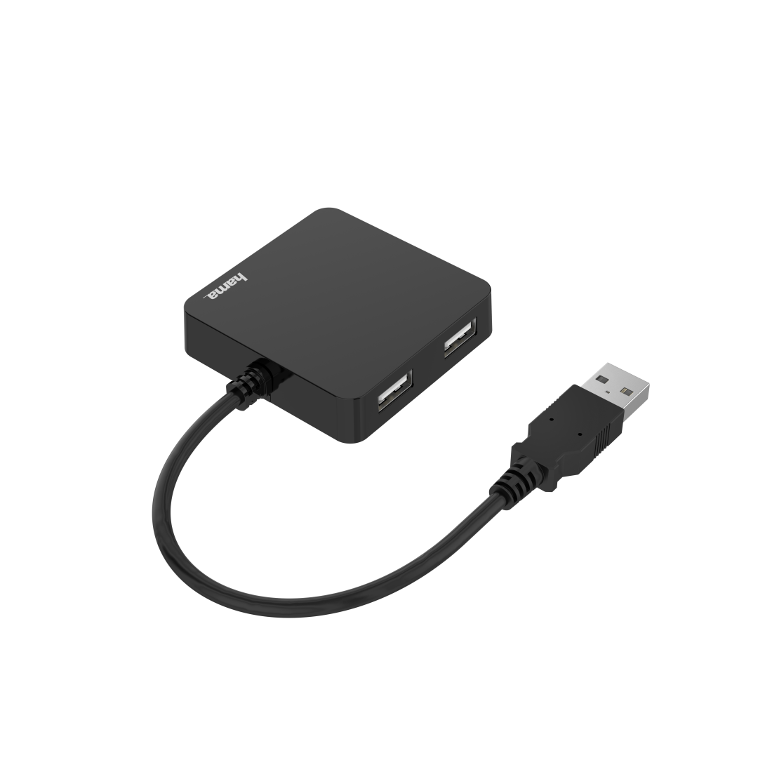 hama USB-Hub 4-fach schwarz