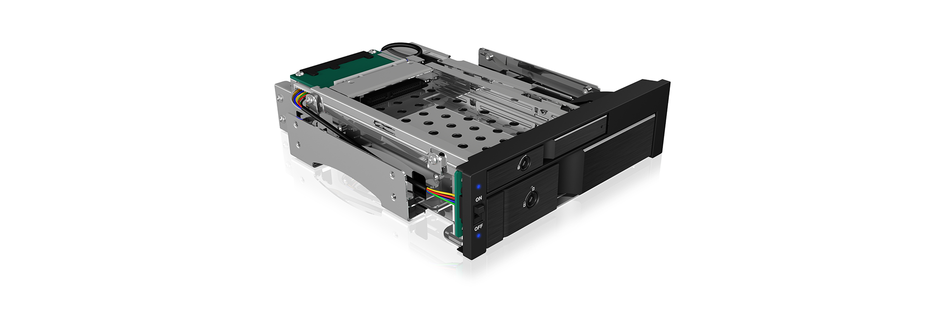 We-Ra. IcyBox 1x2,5+1x3,5 SATA/SAS=>2xSATA Host 5,25