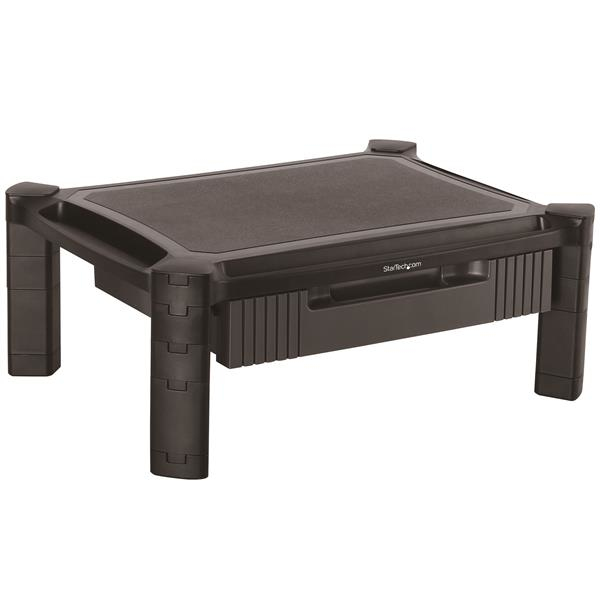 STARTECH.COM Adjustable Monitor Riser - Drawer - Monitors up to 32in - Adjustable Height - Monitor Stand - Computer Monitor Riser