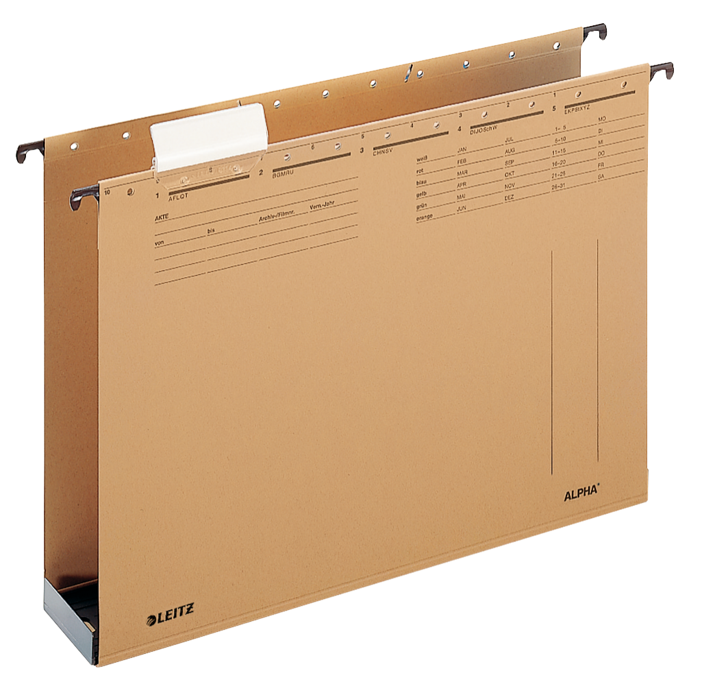 LEITZ Hängesammler ALPHA® 1941 naturbraun Boden: 6,0 cm, 15 St.