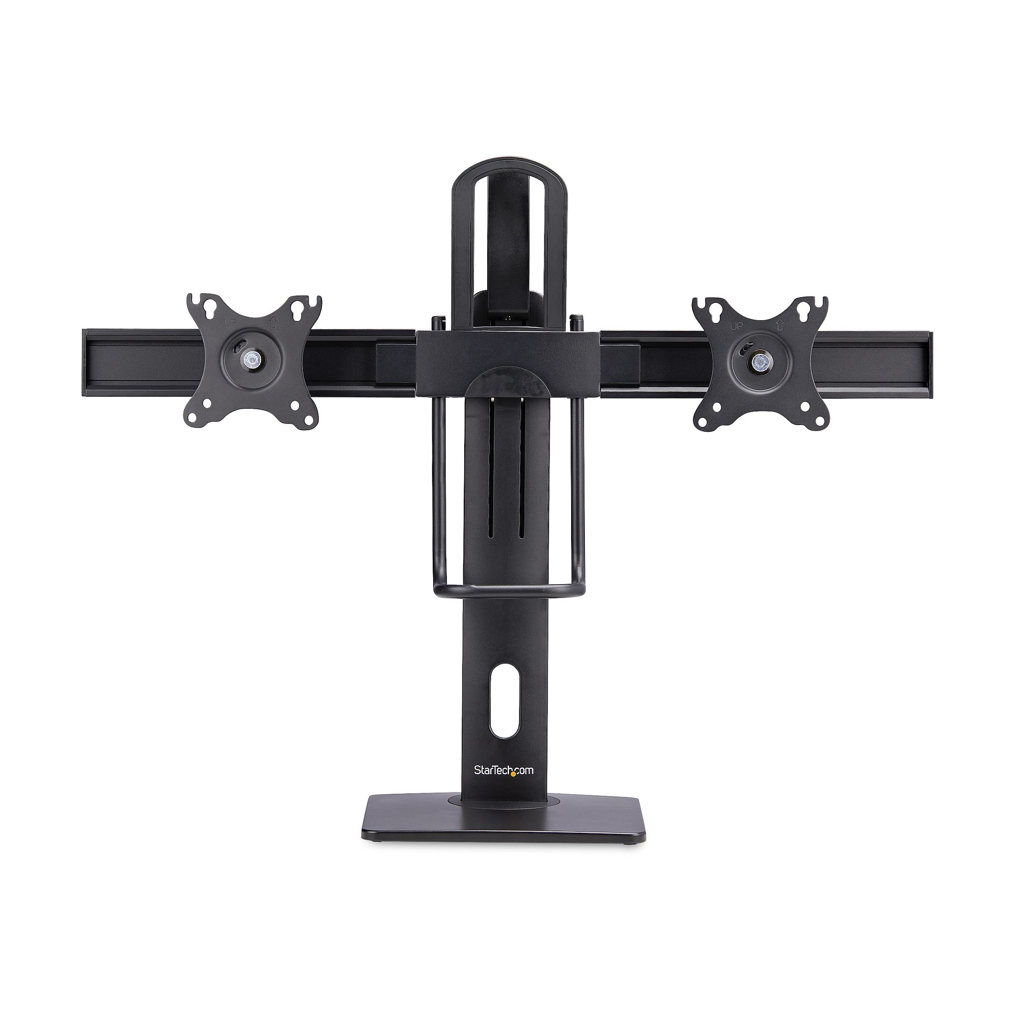 CROSSBAR DUAL MONITOR STAND DOUBLE 27INCH SCREENS VESA MOUNT