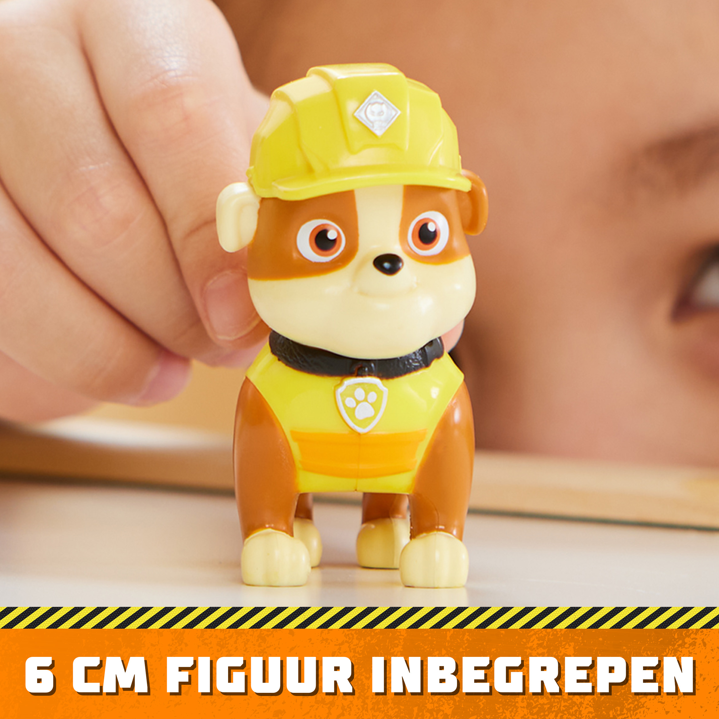 Rubble & Crew - Planierraupen-Baufahrzeug mit Rubble-Figur, Spielfahrzeug