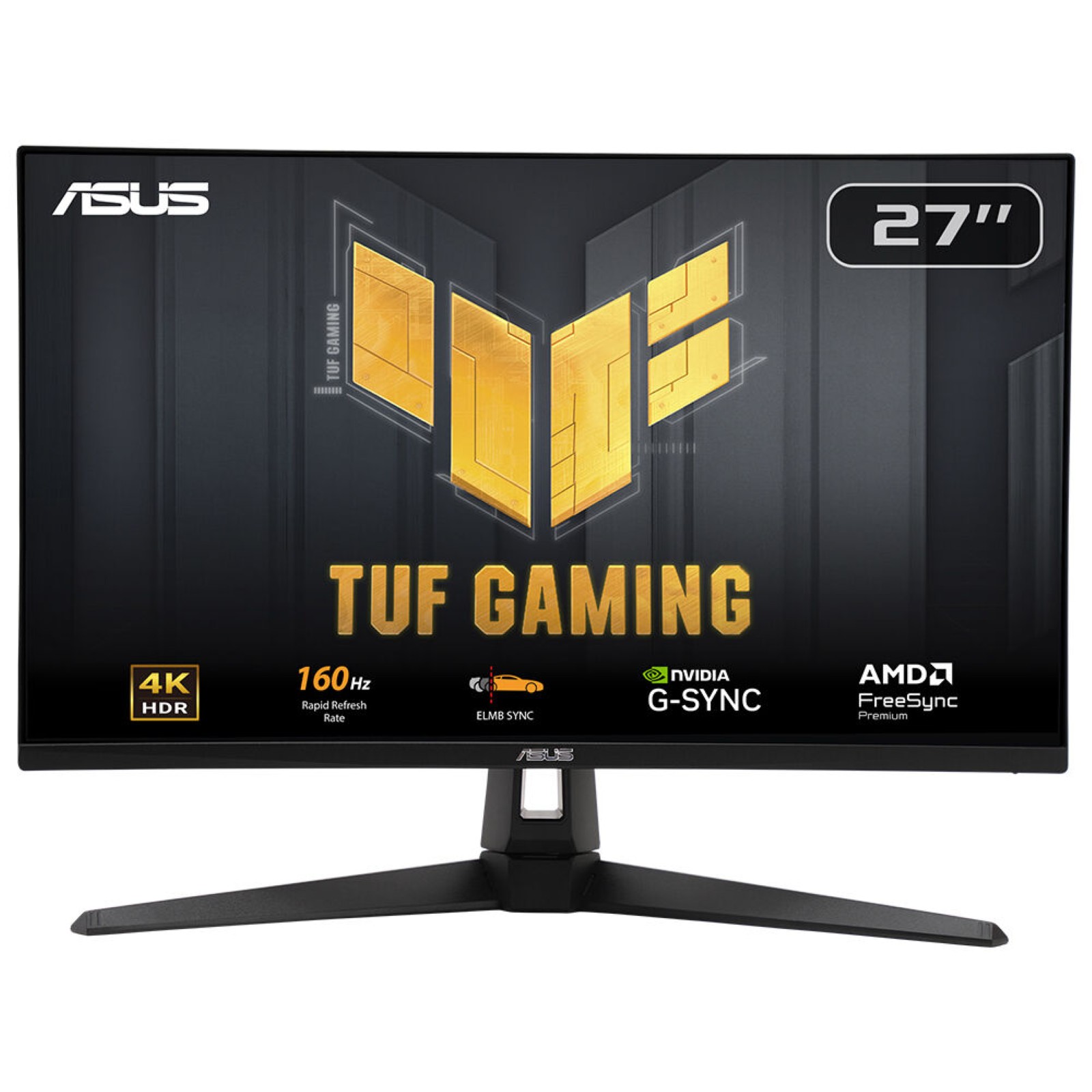 ASUS TUF Gaming VG27UQ1A 68,58cm 27Zoll Fast IPS WLED UHD 16:9 160Hz 300cd/m2 1ms 2xHDMI DP 2x2W Speakers Black