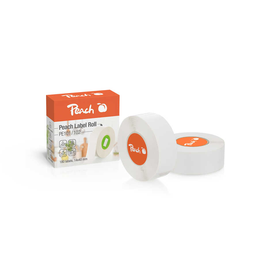 Peach Ersatzrollen für Label Printer PE-110 weiß