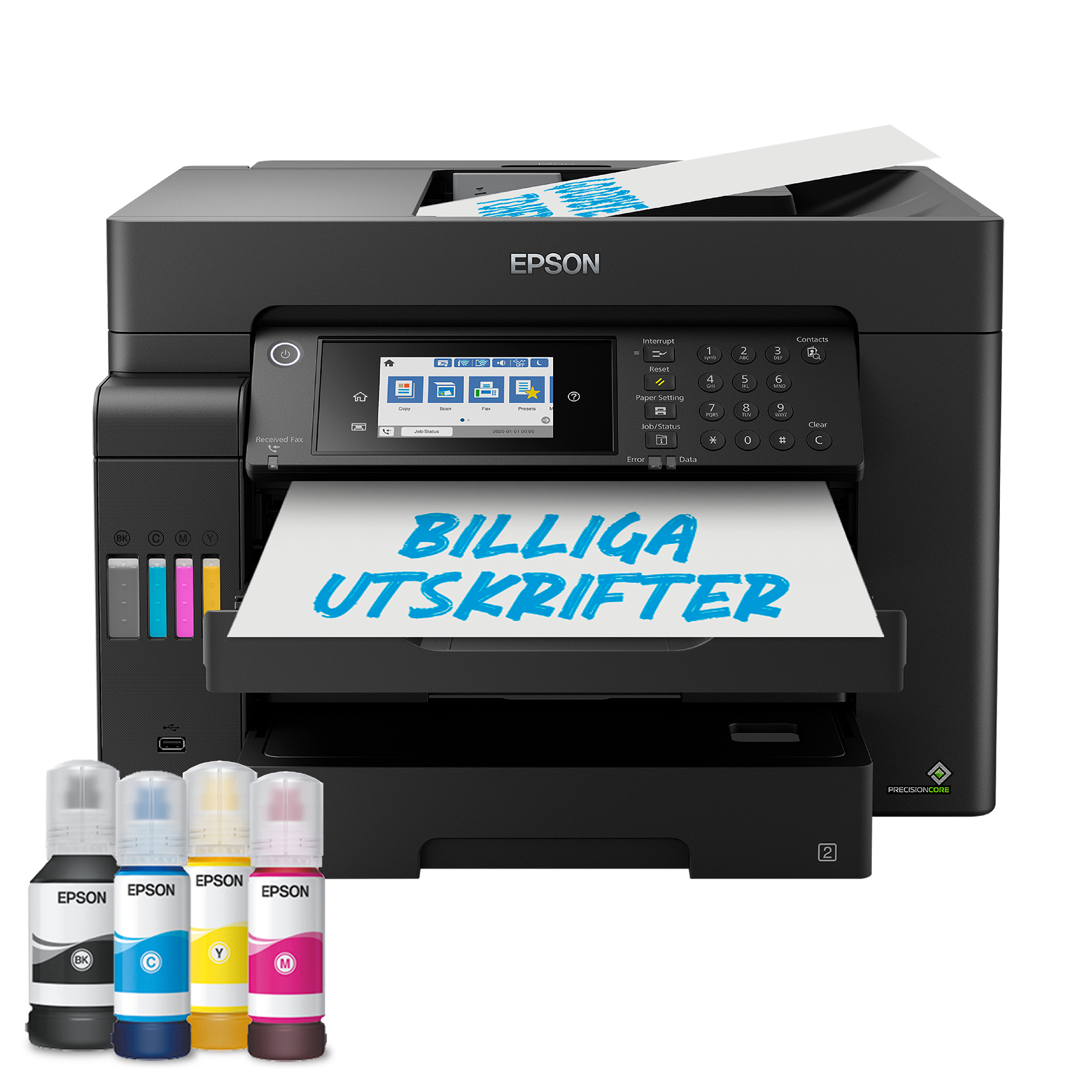 EPSON EcoTank ET-16605 4 in 1 Tintenstrahl-Multifunktionsdrucker schwarz