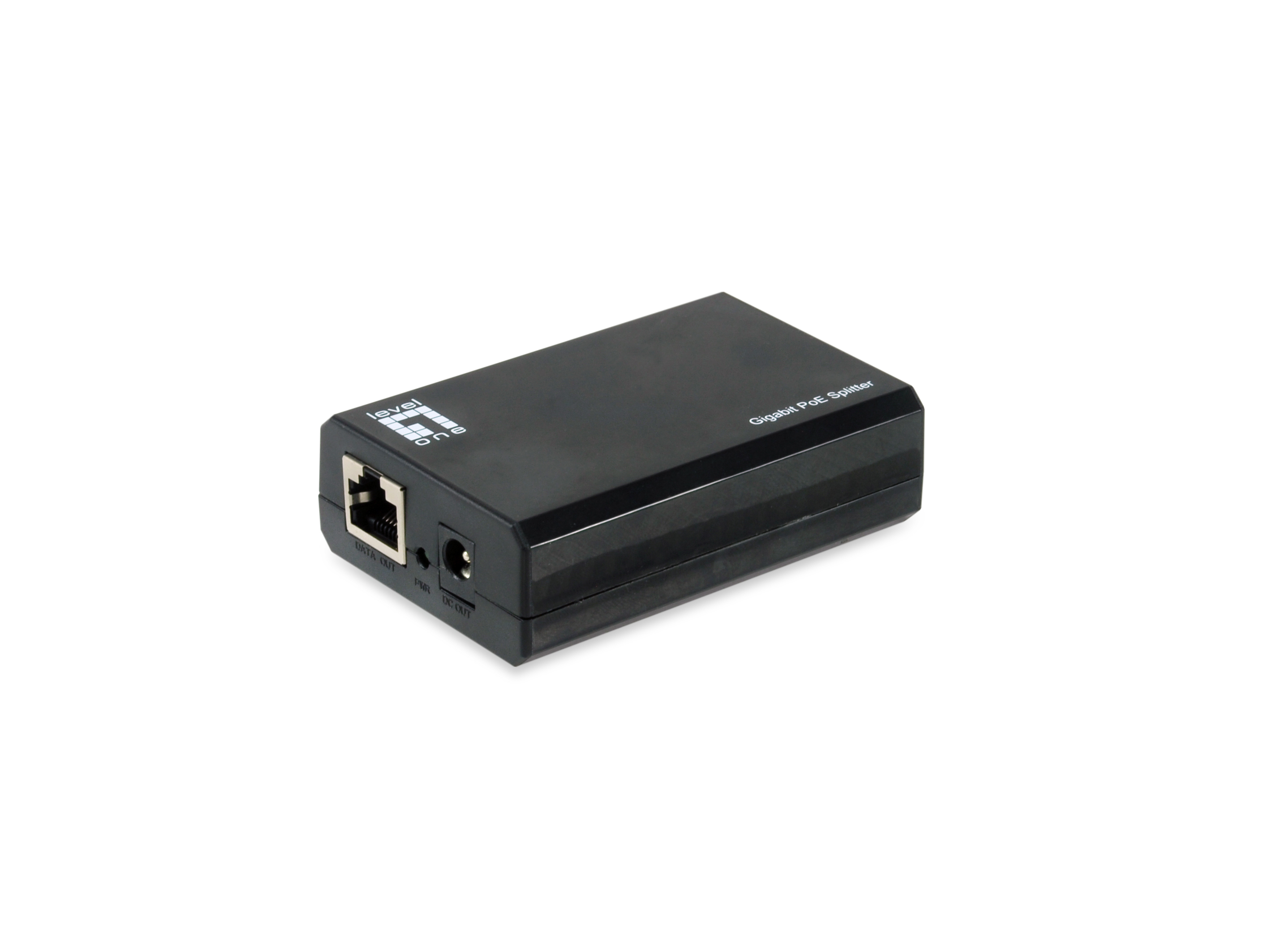 LevelOne PoE Gigabit Splitter RJ45 1Gbps 60W schwarz