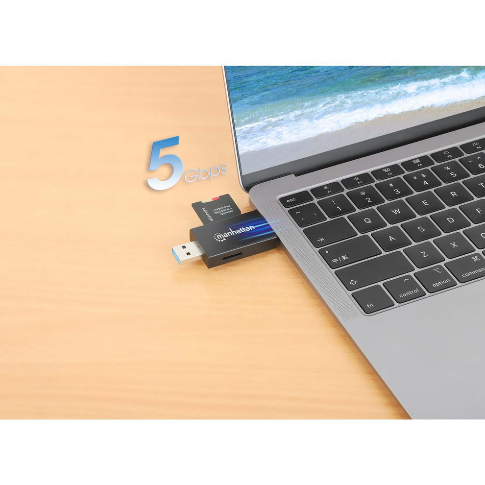 MANHATTAN USB 3.0 Typ-C/-A Kartenlesegerät microSD, SD/MMC