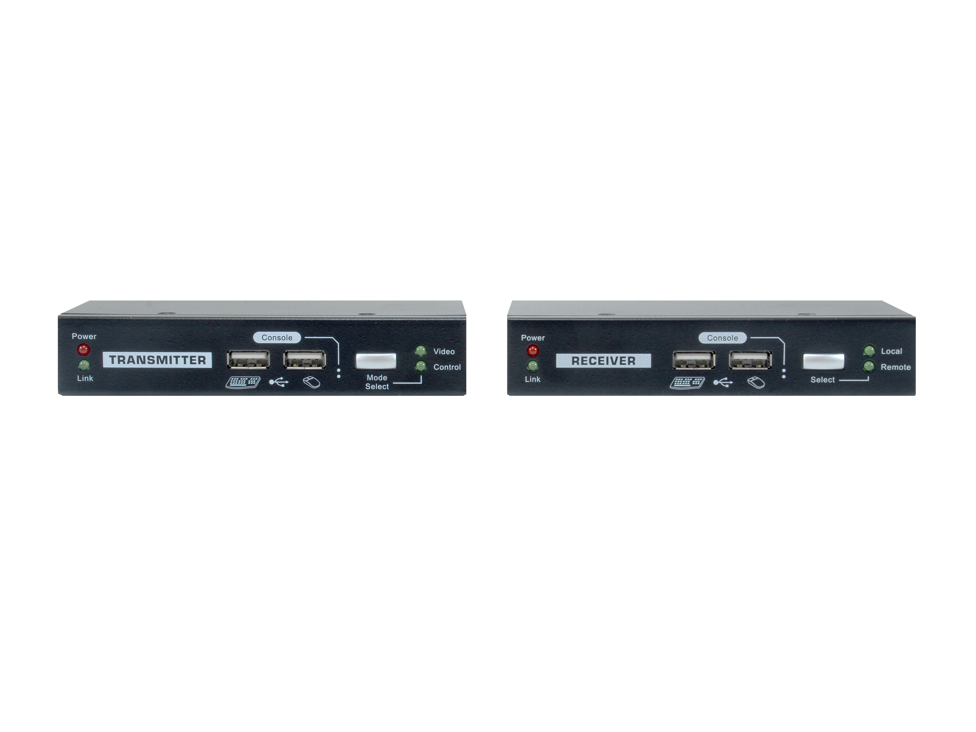 LevelOne KVM Extender Cat5 2xUSB-A,2xVGA schwarz
