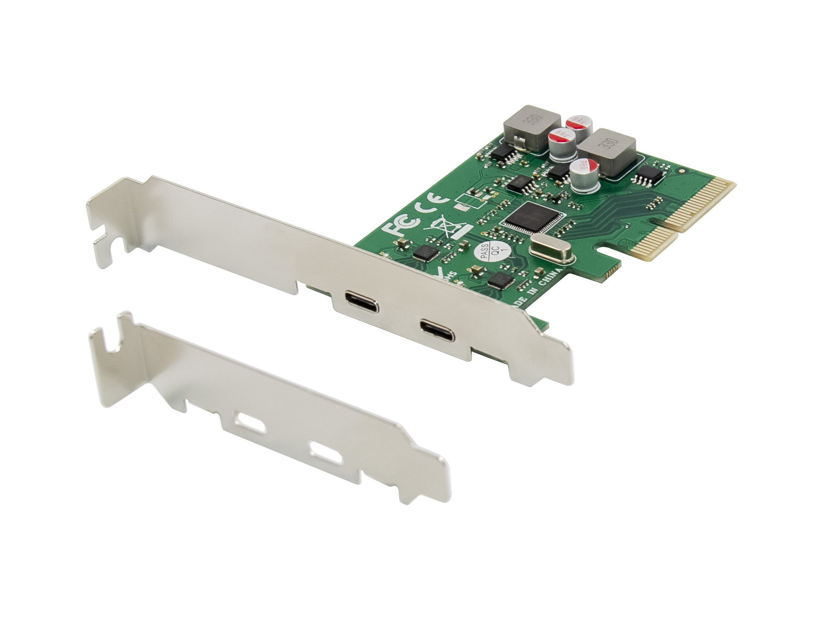 CONCEPTRONIC 4xPCIe3.0 Card 2xUSB-C3.2 Gen2/selfpower 10Gbps