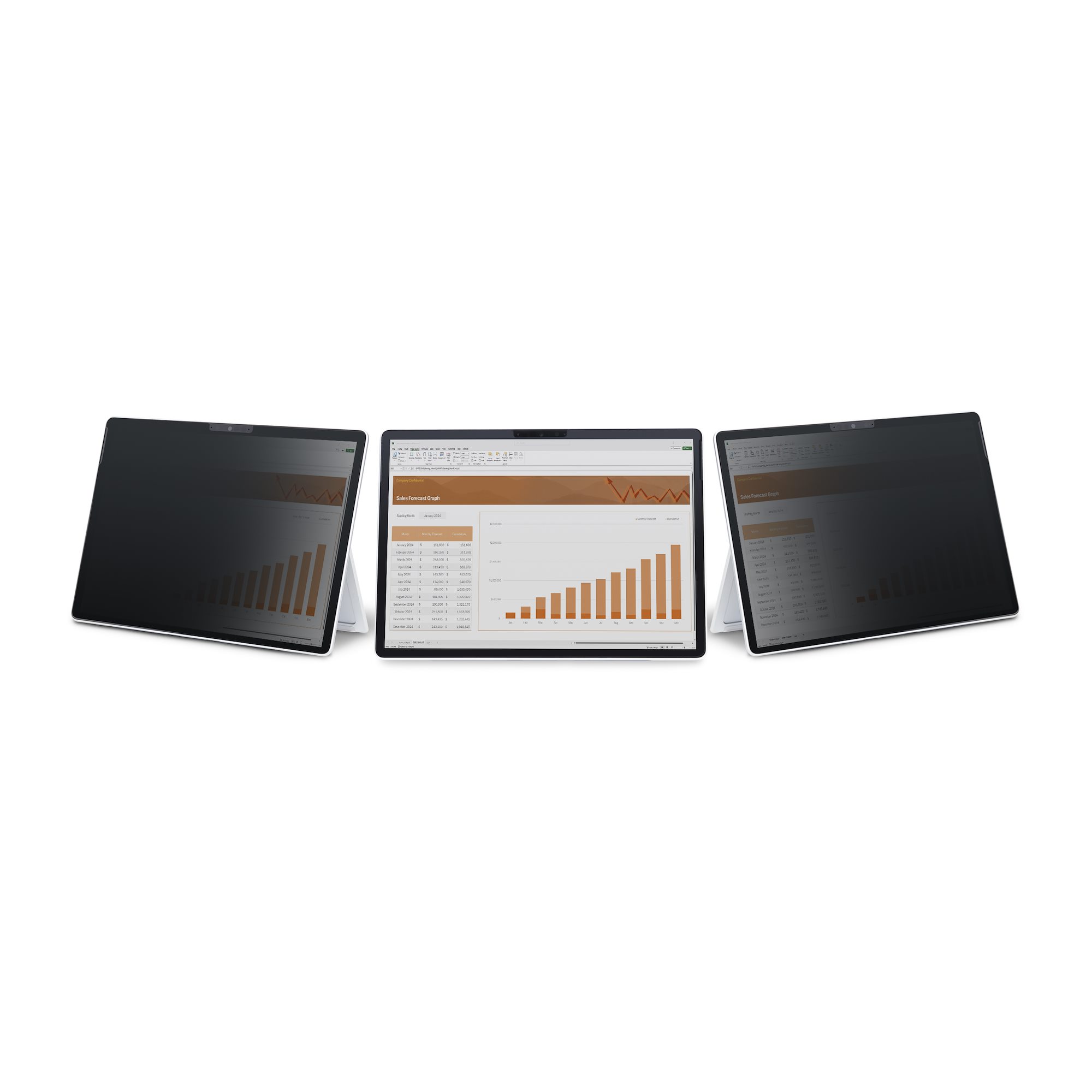 STARTECH.COM 4-Wege Laptop Sichtschutz fur 31,24cm 12,3Zoll Surface Pro 4/5/6/7/7+ Sichtschutzfolie Hoch/Quer Blickschutz Touch