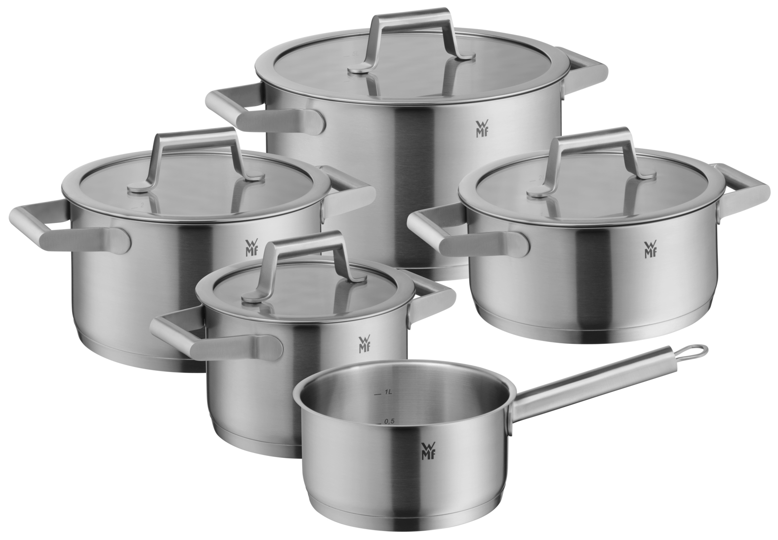 WMF Topf-Set Comfort Line silber 5-tlg., 5 Set