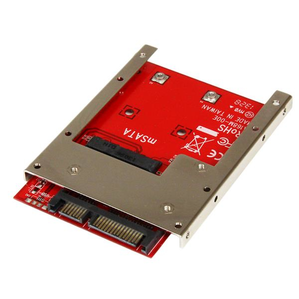 STARTECH.COM mSATA SSD auf 2,5 Zoll SATA Adapter / Konverter - mSATA auf 22-Pin SATA 6,4cm HDD Adapter