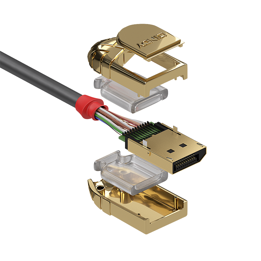 LINDY DisplayPort Kabel Gold Line 4K60Hz 10m