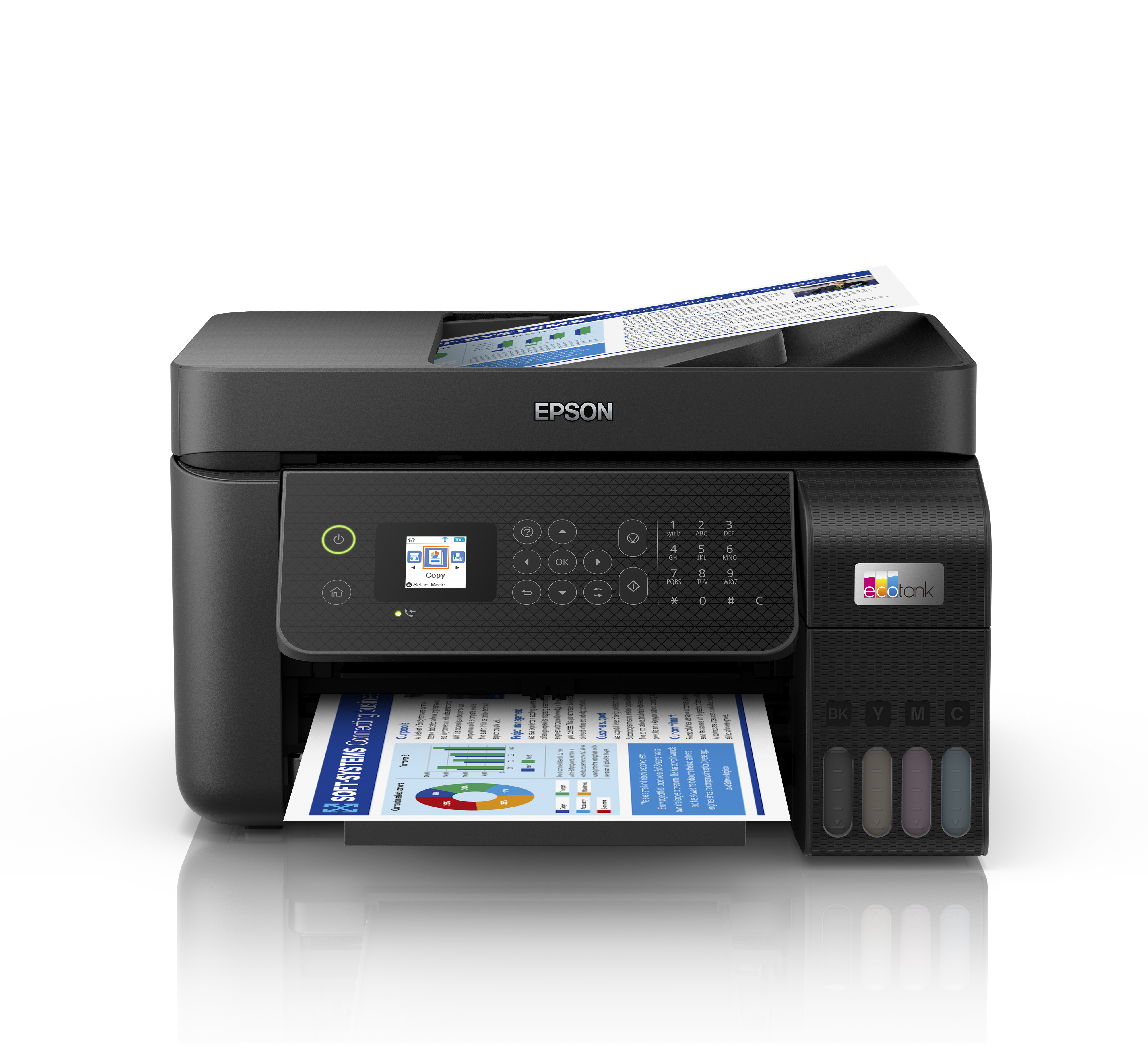 EPSON EcoTank ET-4800 4 in 1 Tintenstrahl-Multifunktionsdrucker schwarz