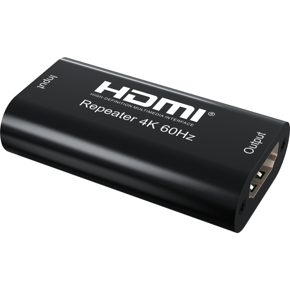 Techly HDMI2.0 Repeater, 4K, Signal Verstärker, 40m