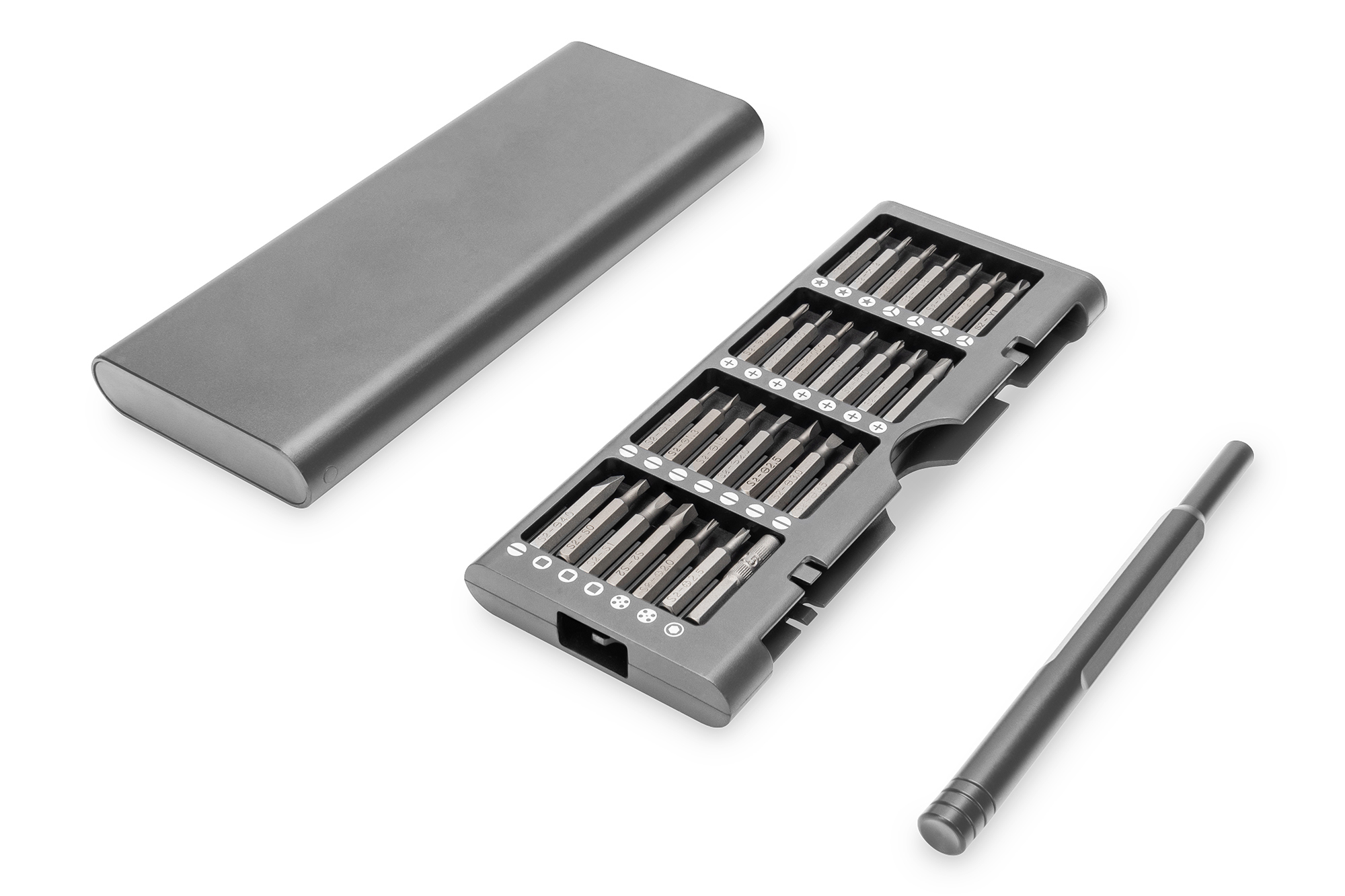 DIGITUS Schraubendreher Feinmechanik 57-teilig silber