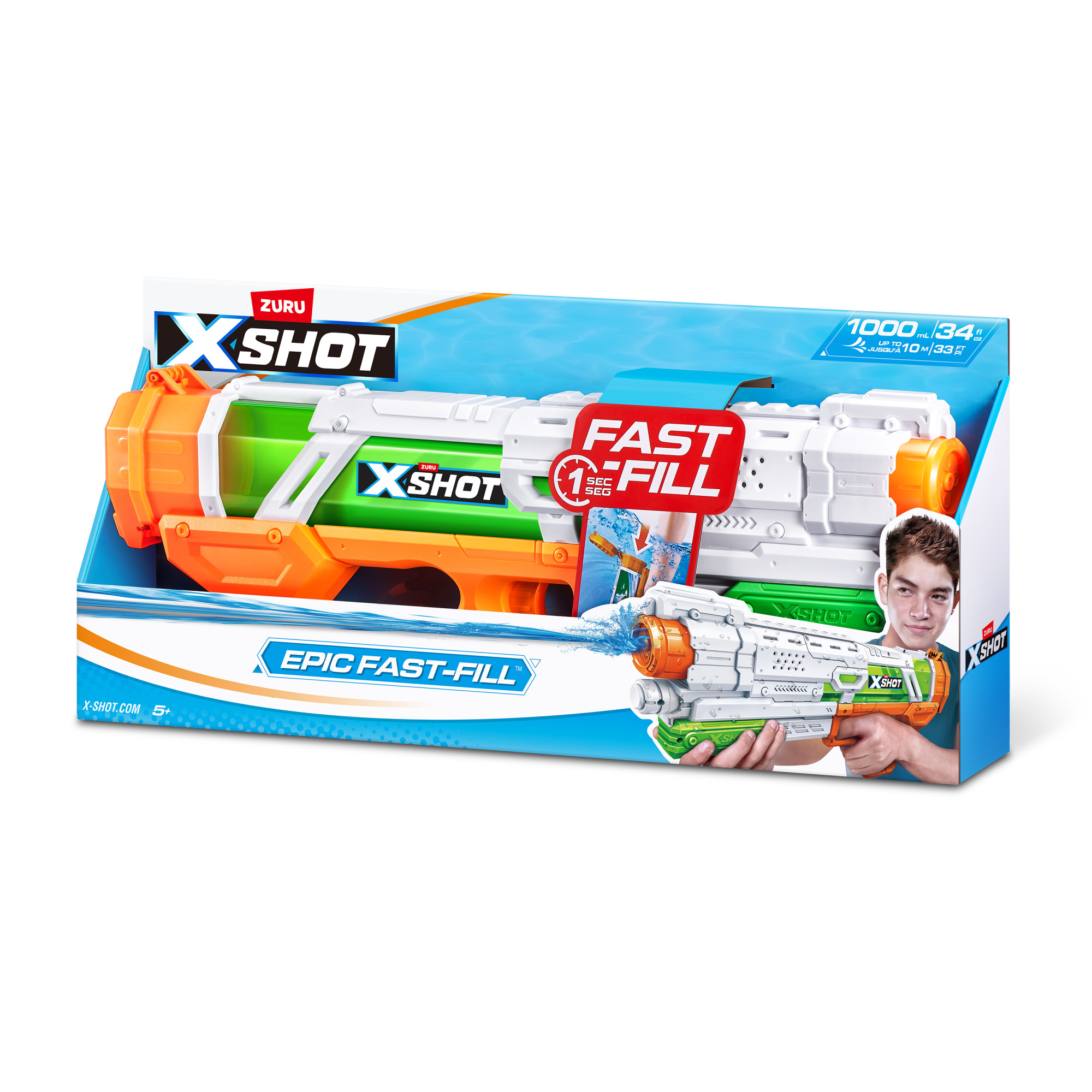 ZURU™ Wasserpistole XSHOT Epic Fast Fill mehrfarbig, 1 St.