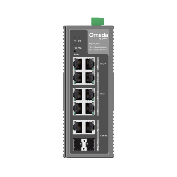 10-PORT 1G INDUSTRIAL L2 SWITCH EASY MANAGED WITH 8-PORT POE