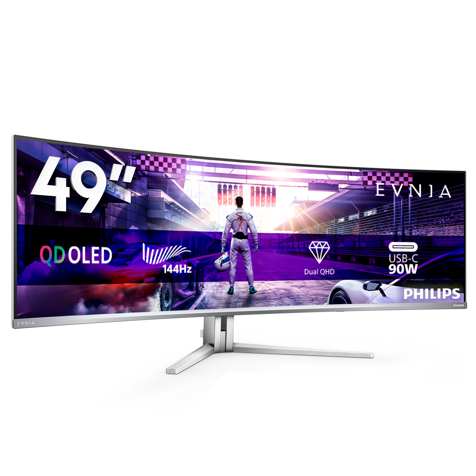 Philips 124,3cm(48,9) 49M2C8900L 32:09 2xHDMI+DP+USB-C weiß retail
