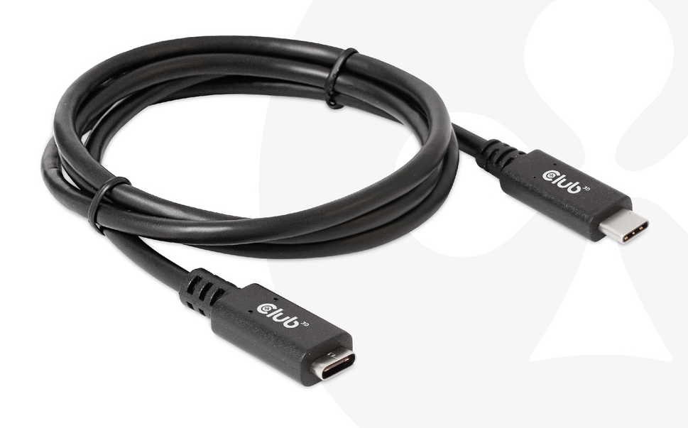 Club3D Kabel USB 3.2 Typ C 1m Verlängerung 5Gbps St/Bu retail