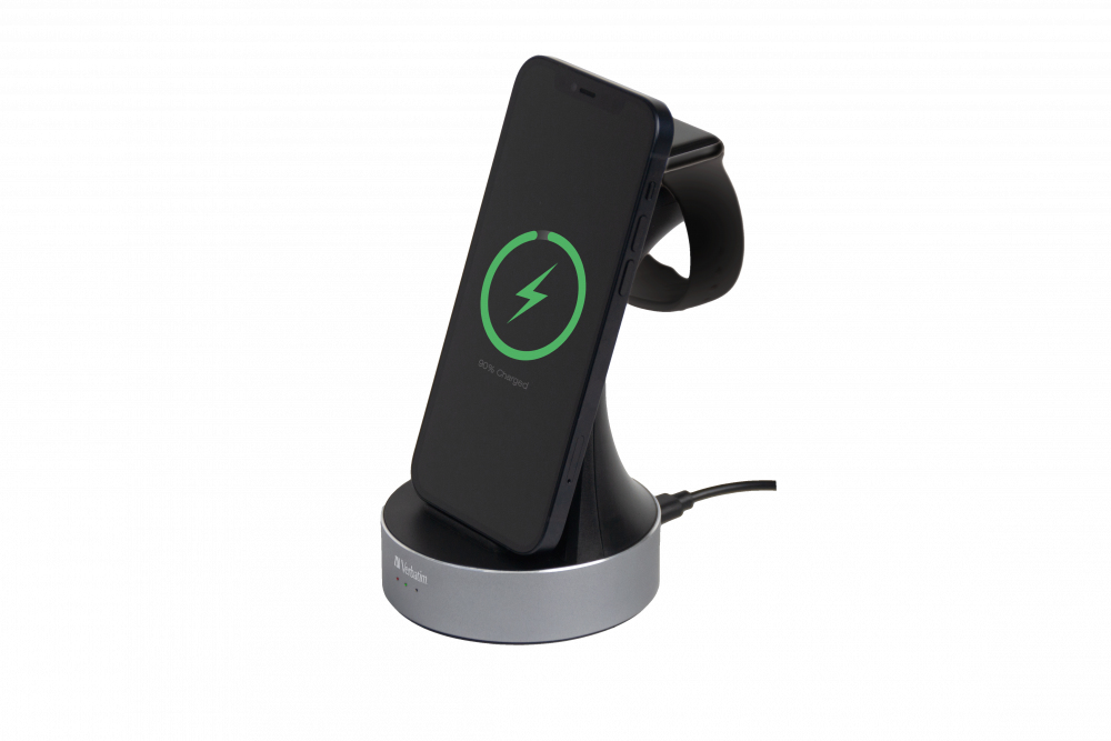 Verbatim WCS-01 2in1 Qi MFi Wireless Apple Watch Charger