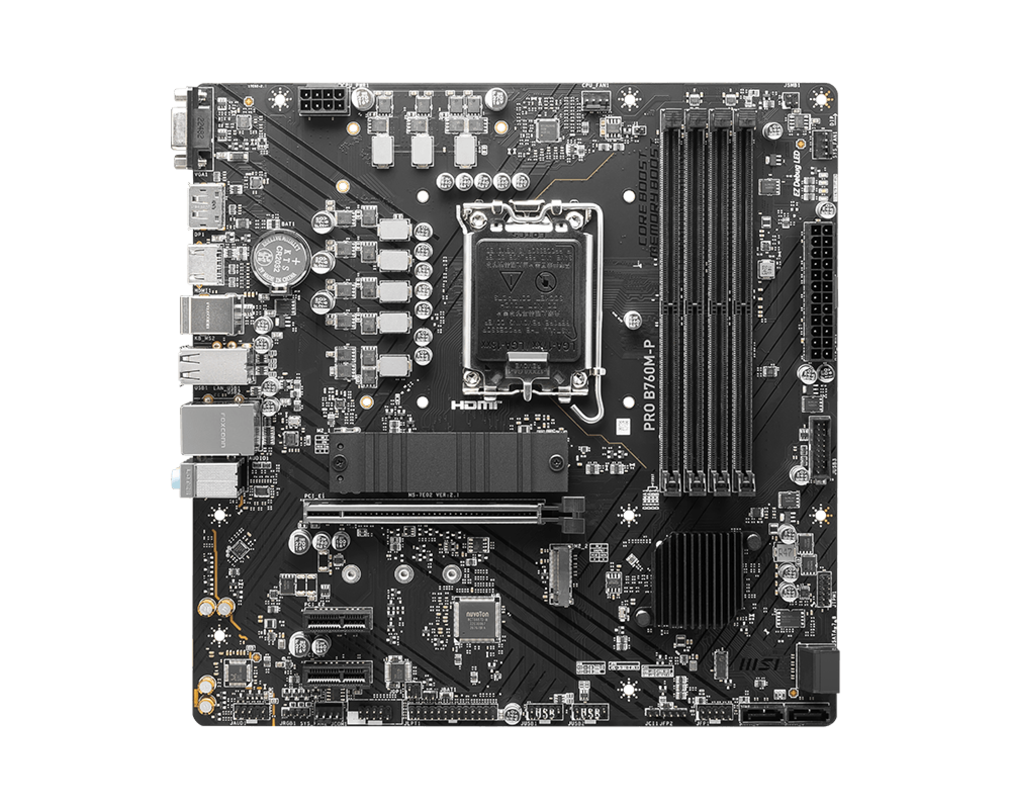 MSI PRO B760M-P LGA1700 mATX MB 4xDDR5 4xSATA 2xM.2