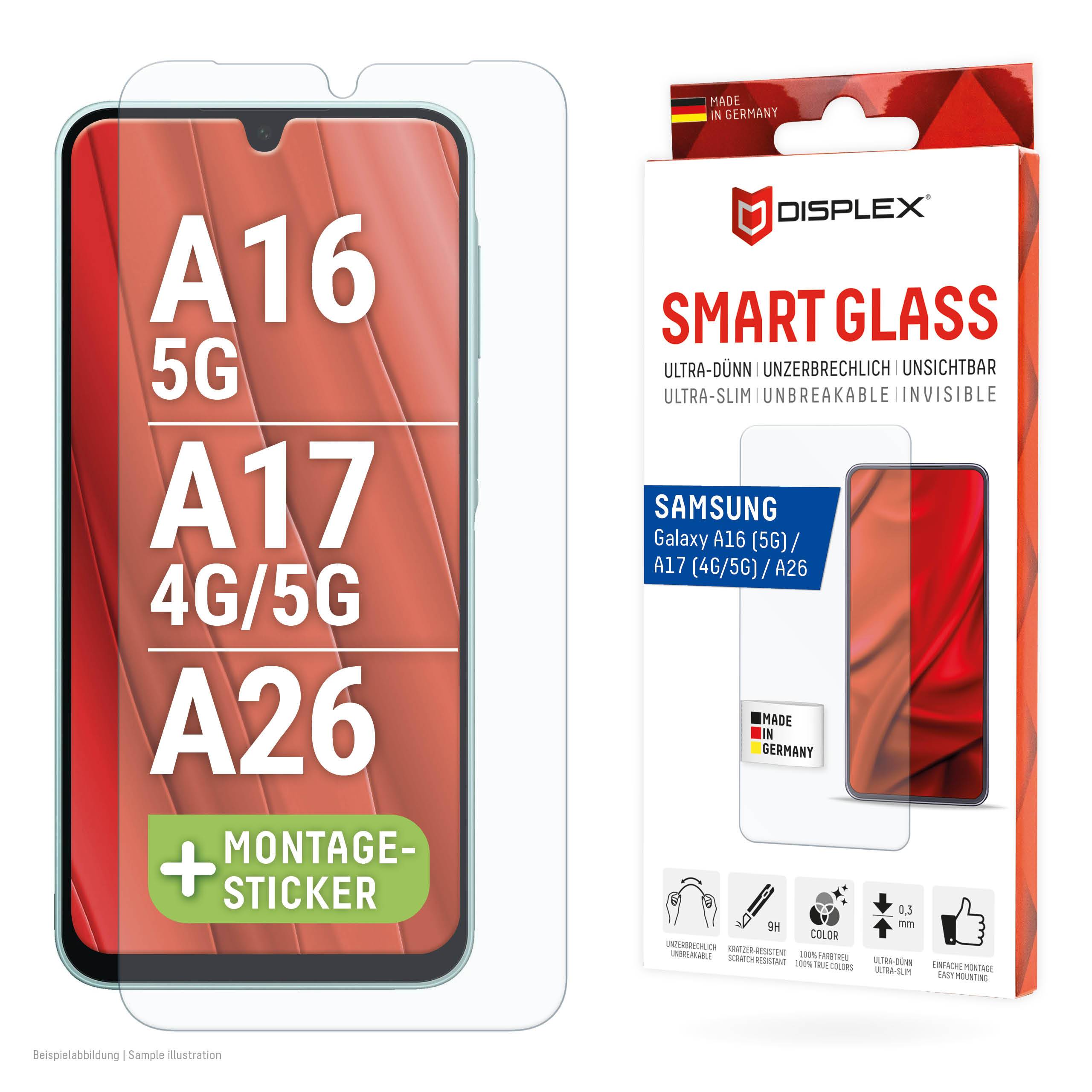 A16(5G)/A17(4G/5G)/A26 DISPLEX SMART GLASS SAMSUNG GAL