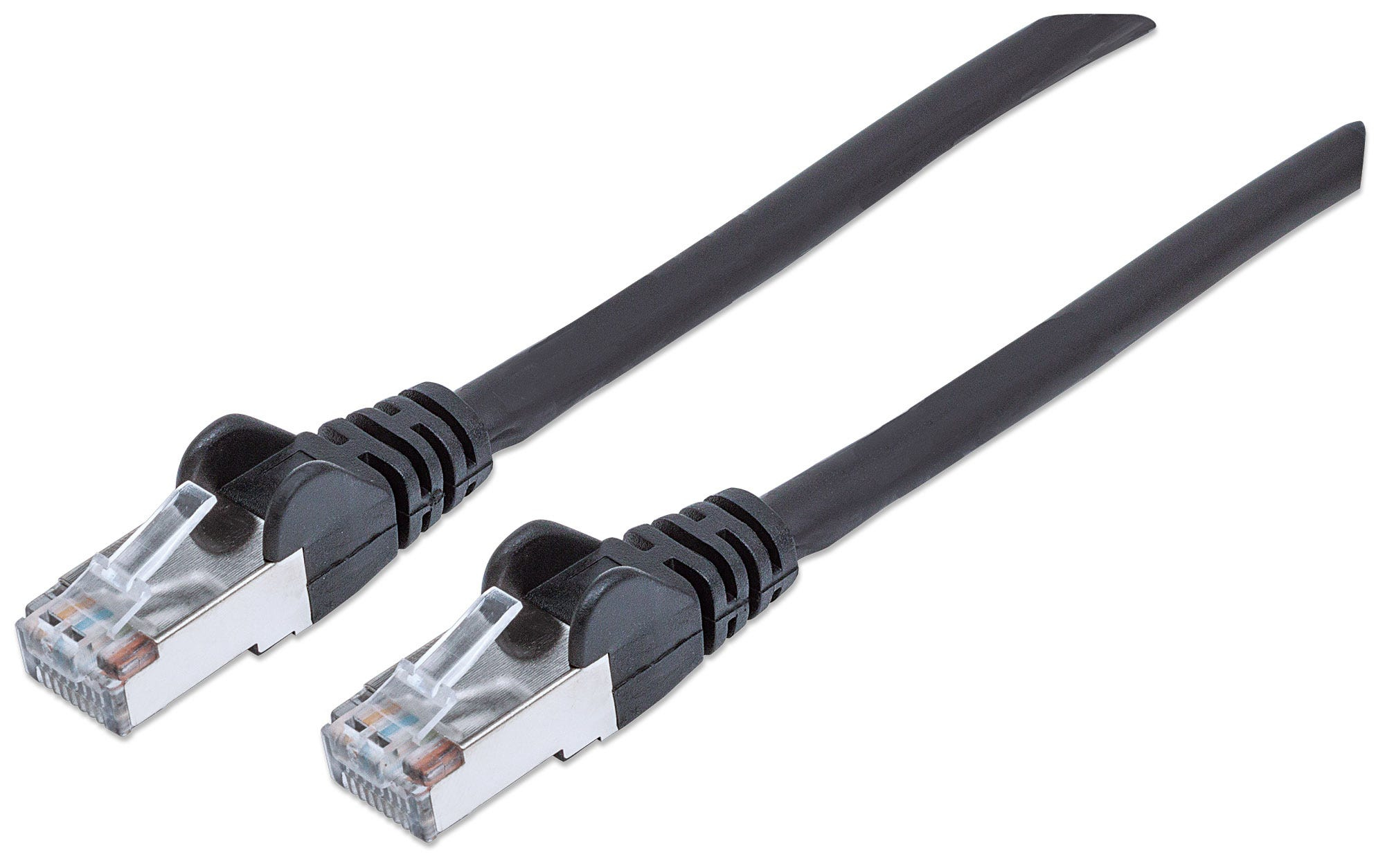 INTELLINET Netzwerkkabel Cat6 S/FTP LS0H 1m Schwarz RJ-45 Stecker / RJ-45 Stecker Vergoldete Kontakte