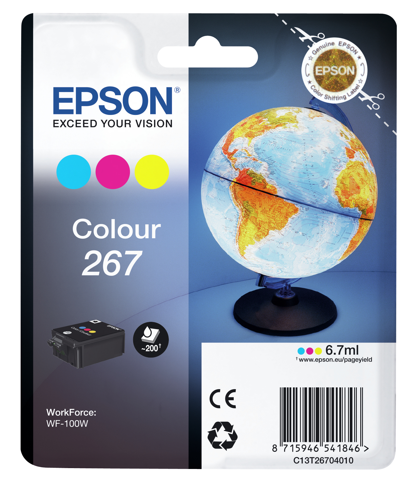 EPSON T267 (Globus) color Druckerpatrone