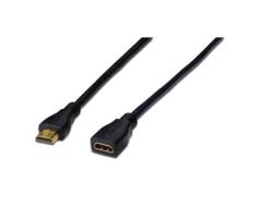 DIGITUS HDMI Verlängerungskabel m. Ethernet 4K 2m schwarz