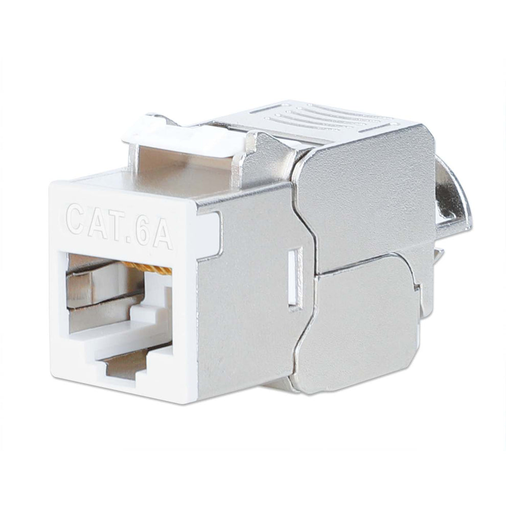 INTELLINET Cat6a 10G STP Keystone-Modul weiß