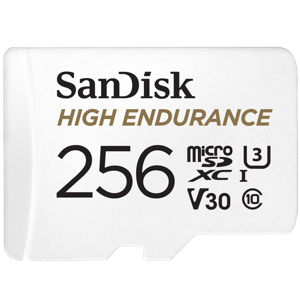 SD MicroSD Card 256GB SanDisk High Endurance inkl. Adapter