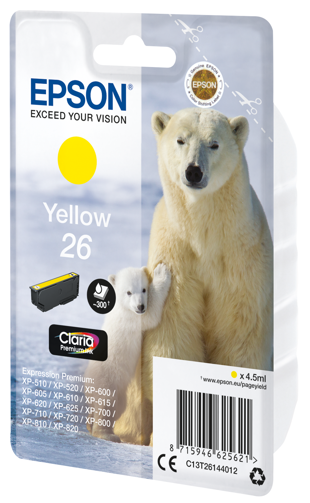 EPSON 26 / T2614 (Eisbär) gelb Druckerpatrone