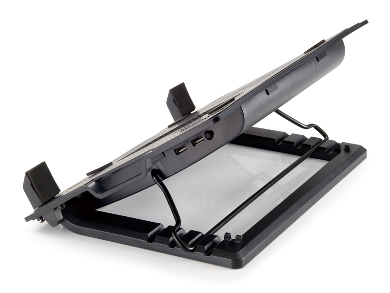 CONCEPTRONIC 1-Fan USB-A2.0 Laptop-Kühlpad 40Kg ERGO 17 sw