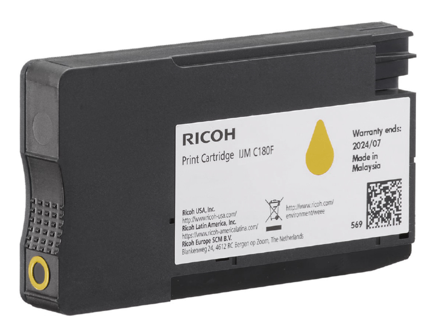Ricoh Patrone IJM C180F yellow 1600 Seiten 408520