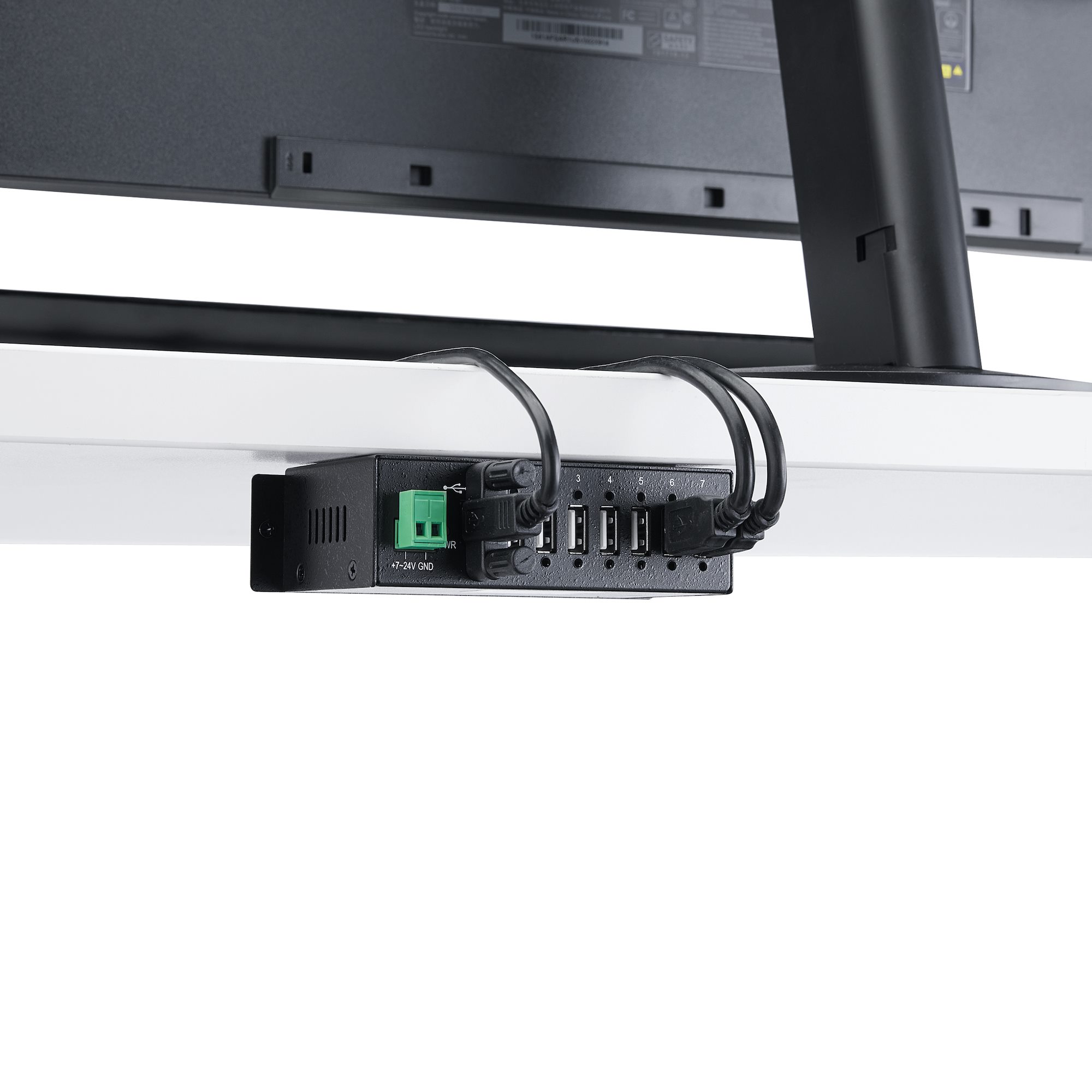 STARTECH.COM 7Port Industrial USB 2.0 Hub with ESD and 350W Surge Protection