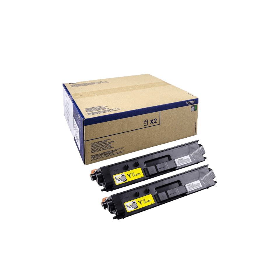 brother TN-329YTWIN gelb Toner, 2er-Set