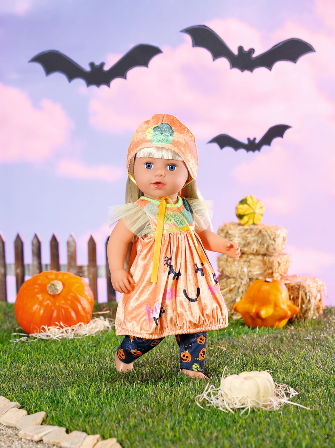 BABY born® Halloween Kürbiskleid, Puppenzubehör