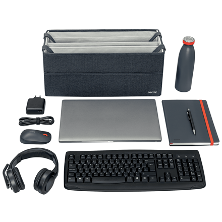 LEITZ Desk Sharing Tasche 64440089 Stoff grau