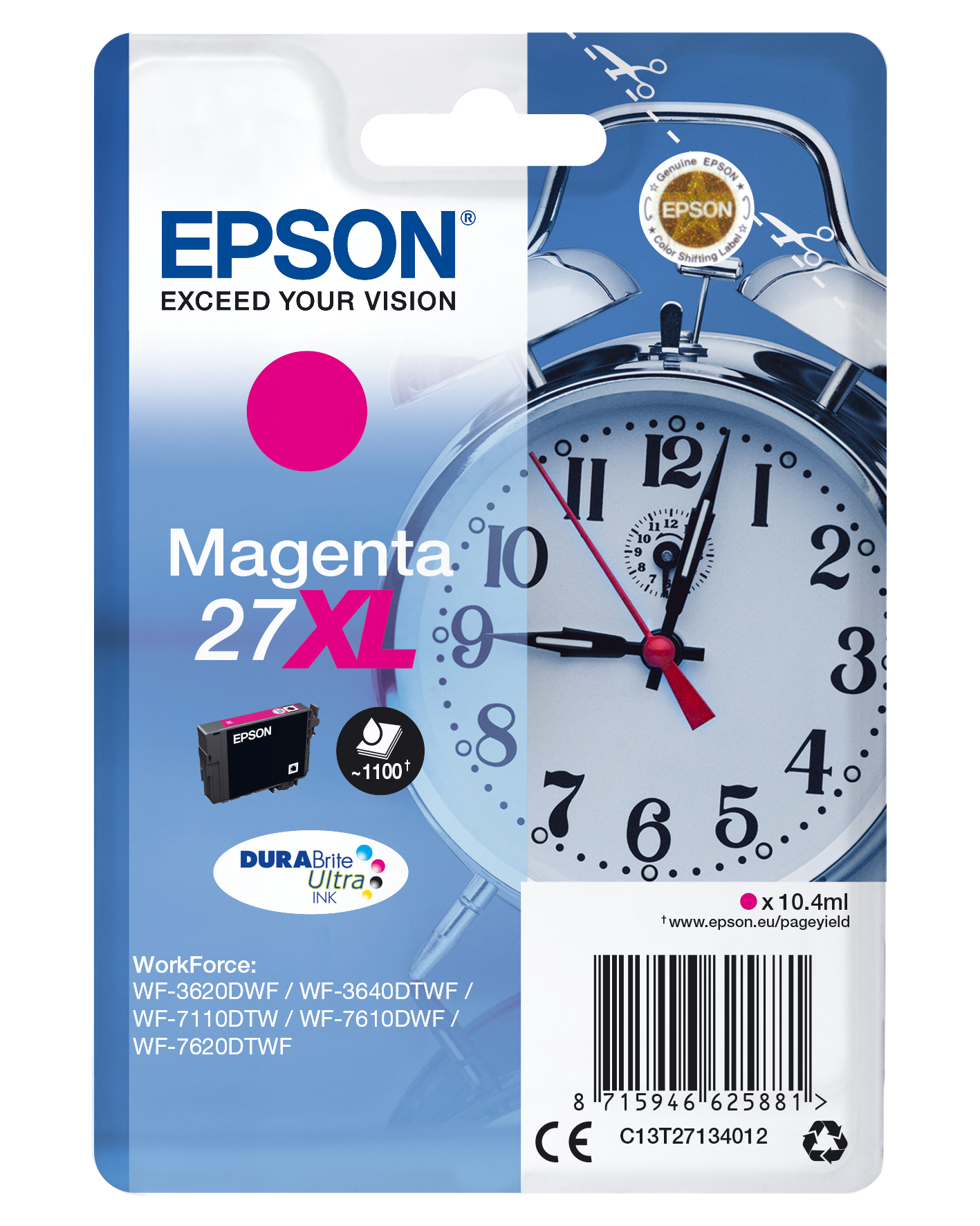 EPSON 27XL / T2713XL (Wecker) magenta Druckerpatrone