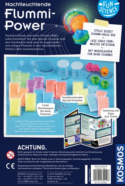 Fun Science Nachtleuchtende Flummi-Power, Experimentierkasten