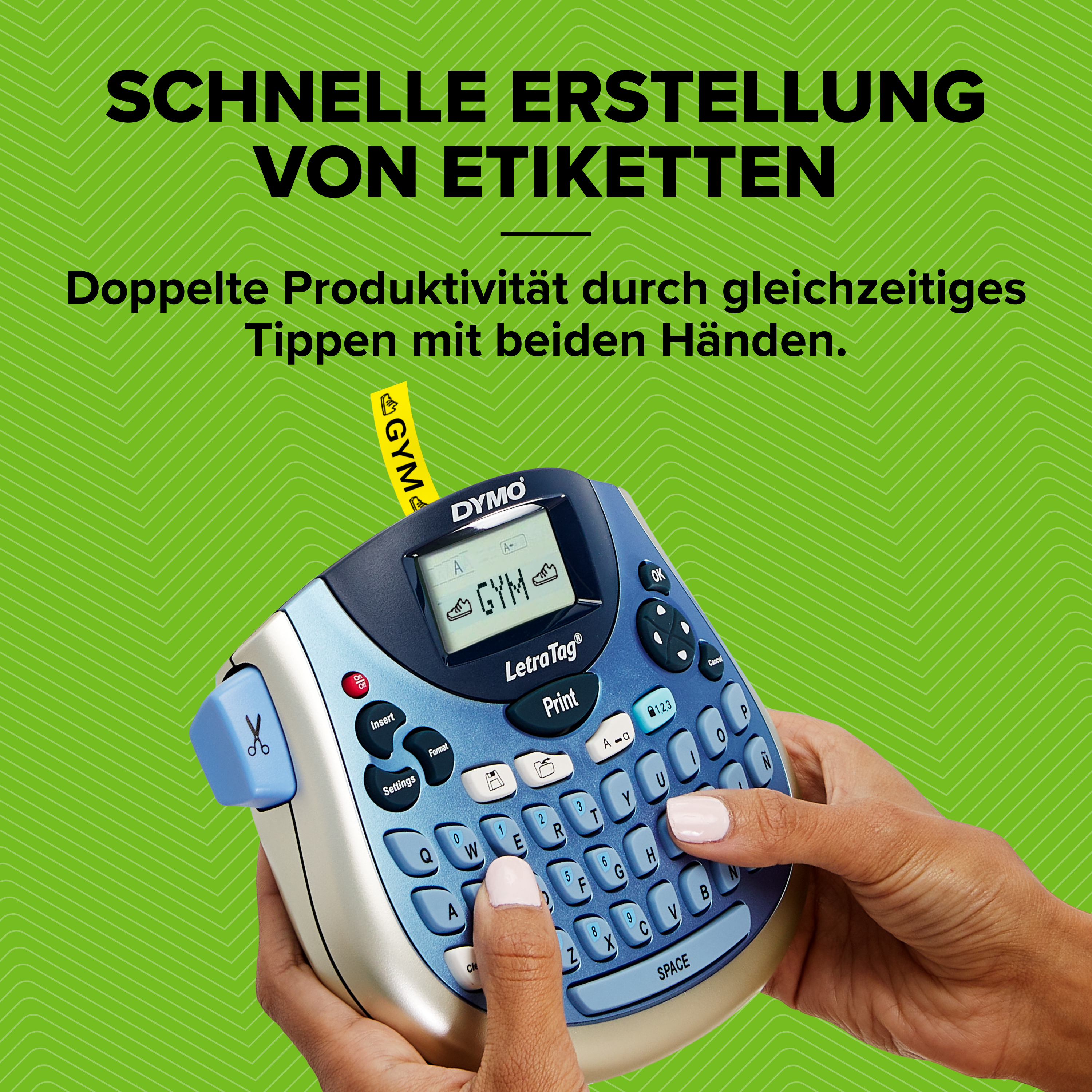 DYMO LetraTag LT-100T Beschriftungsgerät silber