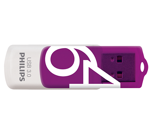PHILIPS USB-Stick Vivid 3.0 lila, weiß 64 GB, 1 St.