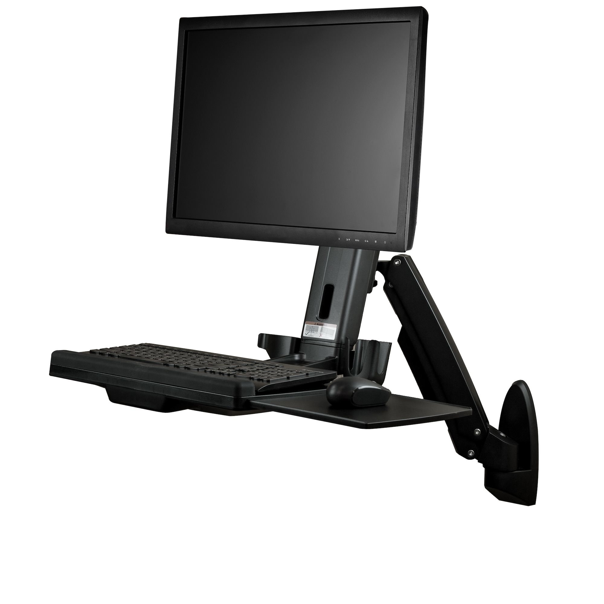 WALL MOUNTED SIT STAND DESK .
