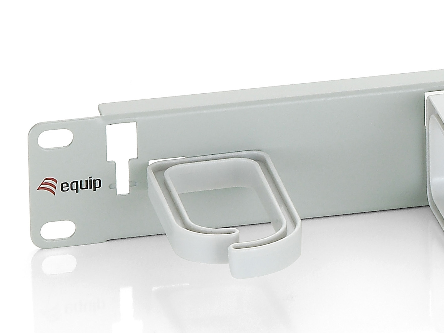 Equip 19 Kabelmanagement 5xPlastikringe Stahl 1U RAL7035