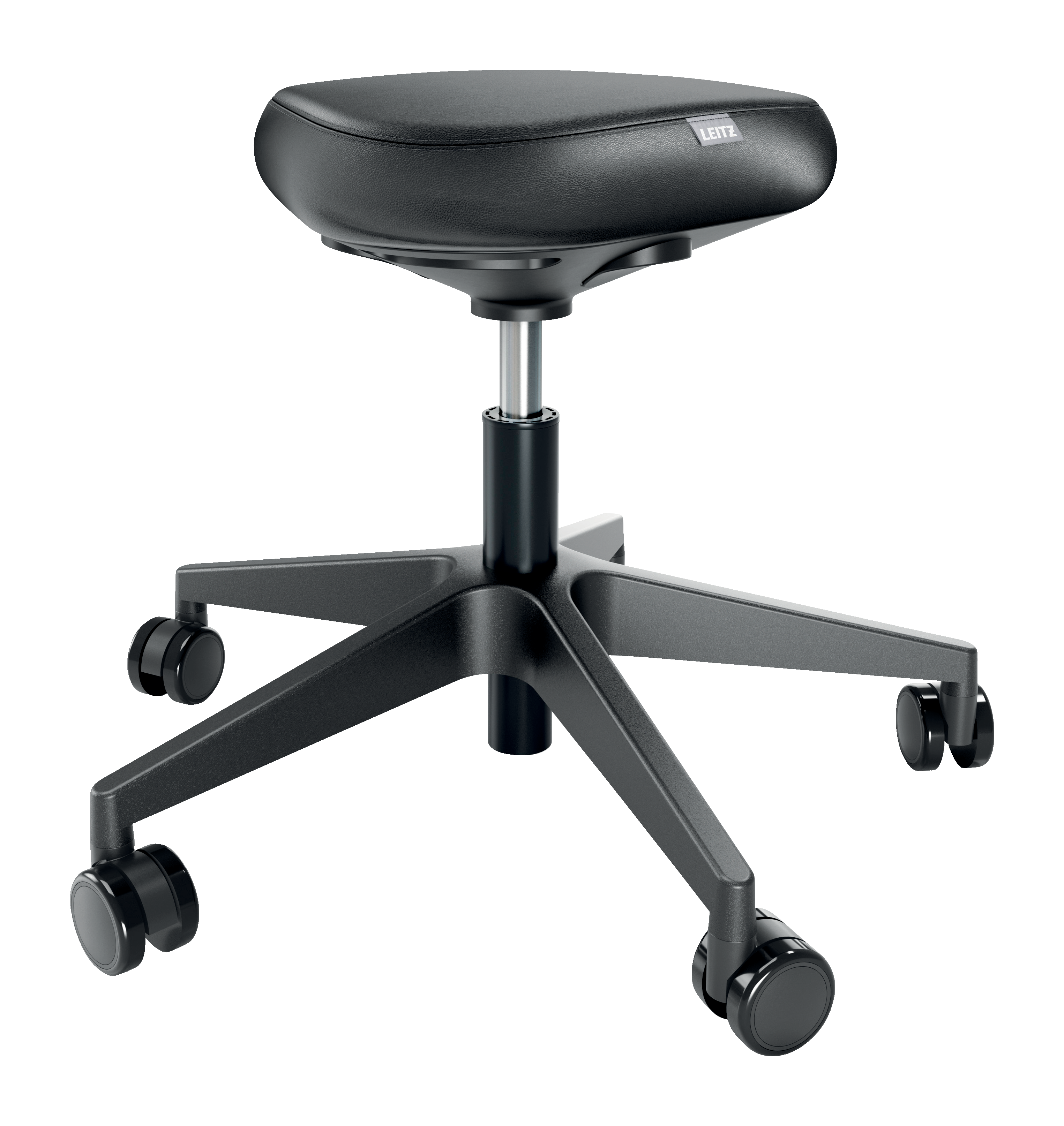 LEITZ Sitz- & Stehhocker Ergo Active mit Rollen 65780095 schwarz, 1 St.