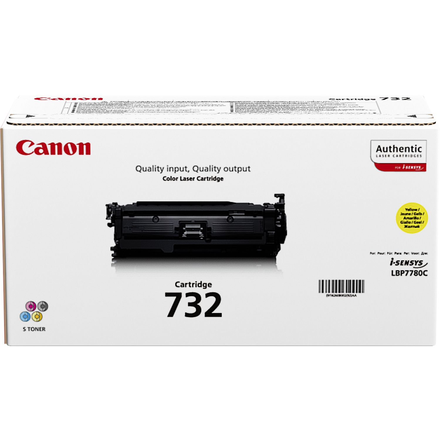 CANON 732-Y Toner gelb Standardkapazität 6.400 Seiten 1er-Pack