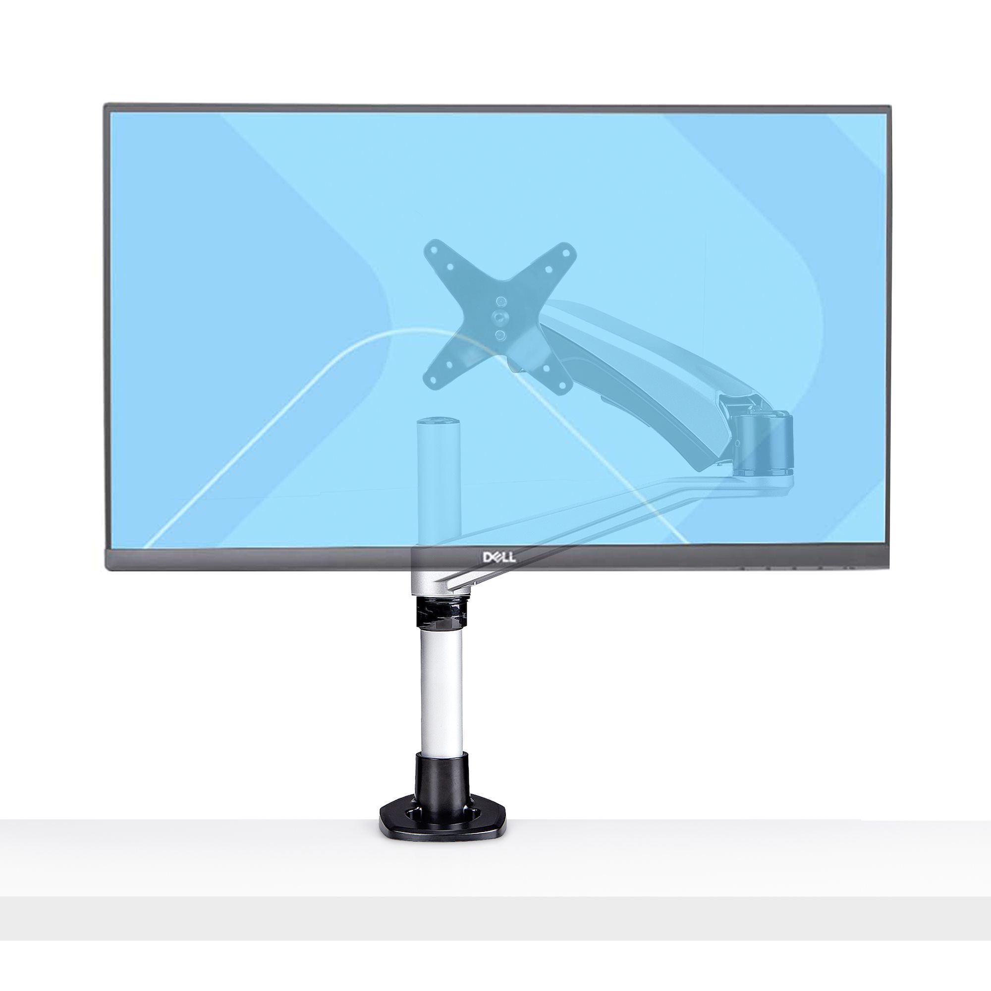 MONITOR DESK MOUNT VESA SCREEN C-CLAMP/GROMMET