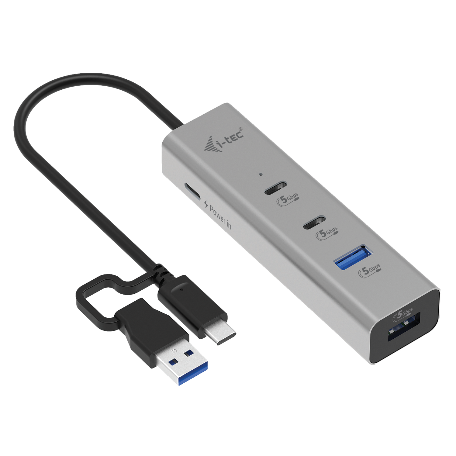 I-TEC METAL HUB USB-C/A PD 85W CHARGING HUB 2X USB-C + 2X USB-A