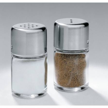 WMF Salz- und Pfefferstreuer Bel Gusto transparent/silber 2-tlg., 1 Set